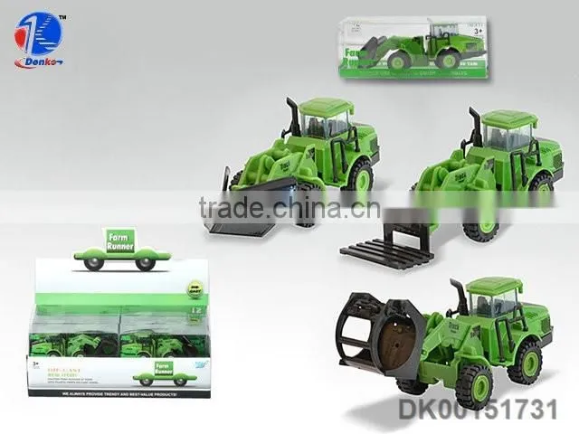 Alloy engineering car farmer car excavator mining machine bulldozer car model tractor toy