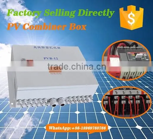 Solar Combiner Box 1000V dc High Voltage Lightning Protection