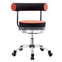 Rolling Adjustable Swivel Stool- Bar Table Chair W/With- Massage/Tattoo-Yellow