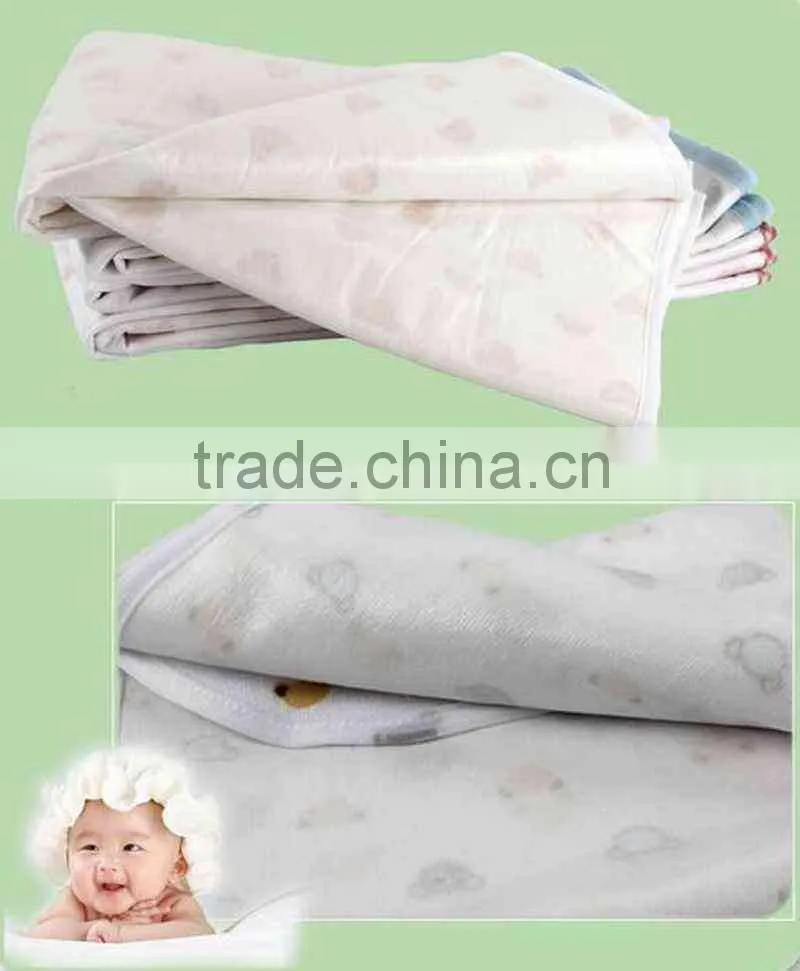 Exquisite Super Soft Travel Waterproof Bamboo Terry Cloth Changing Pad