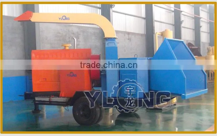 Bio - Energy Process Factory Drum Wood Chipper , Mobile Wood Chipper Machine For Sale