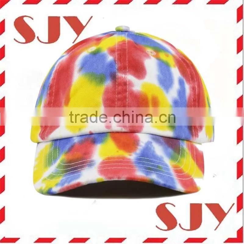 Vintage Floral Pattern Distressed Sport Outdoor Hat Printed Baseball Cap