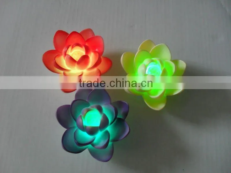 swimming pool lamp with flowers