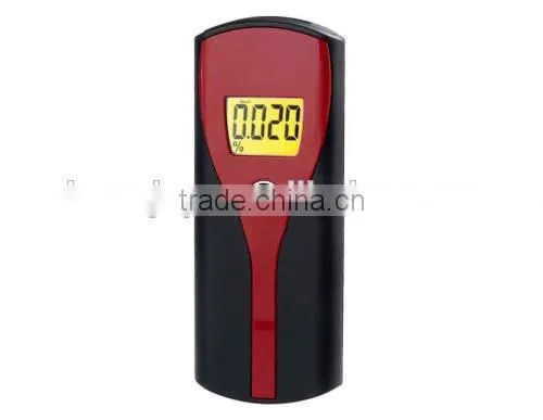 Yellow backlight alchol breath tester