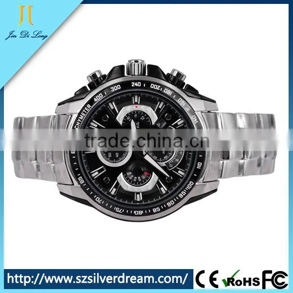 New trend fashion wristwatch high quality 316L stainless steel men quartz watch