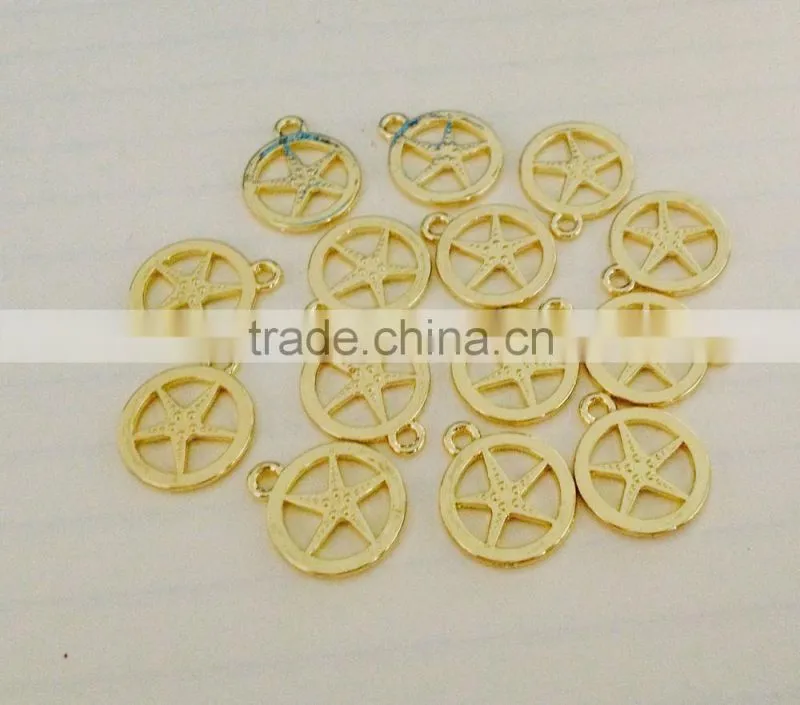 Wholesale Cheap Alloy shiny Pendant Cross Crown Design Small Pendant For DIY Accessory