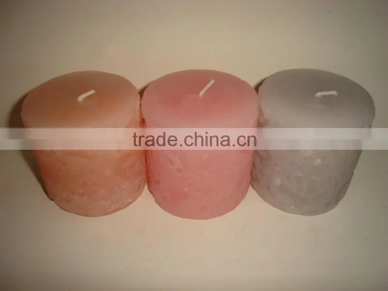 Cheap Wholesale Home Decorative High Quanlity art pillar candle Wedding candle wax