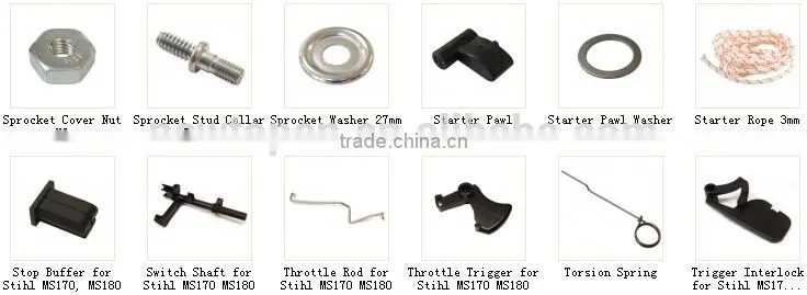 MS170 chain saw parts(all kind of chainsaw parts can be provided)