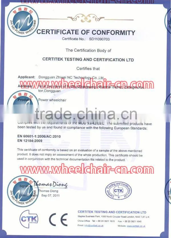 Electric Lead acid battery power wheelchair