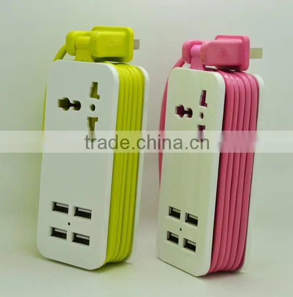 5V 4.2A travel USB extension socket