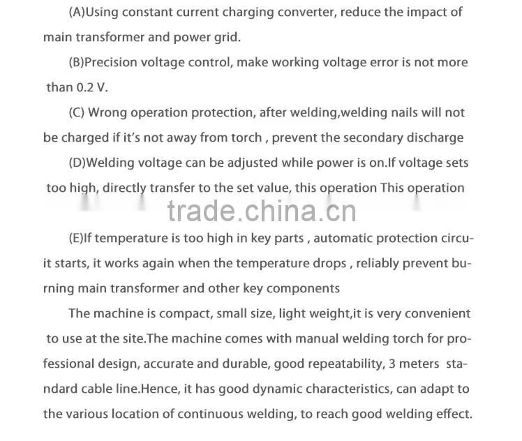 energy-storage stud welding machine price efficient