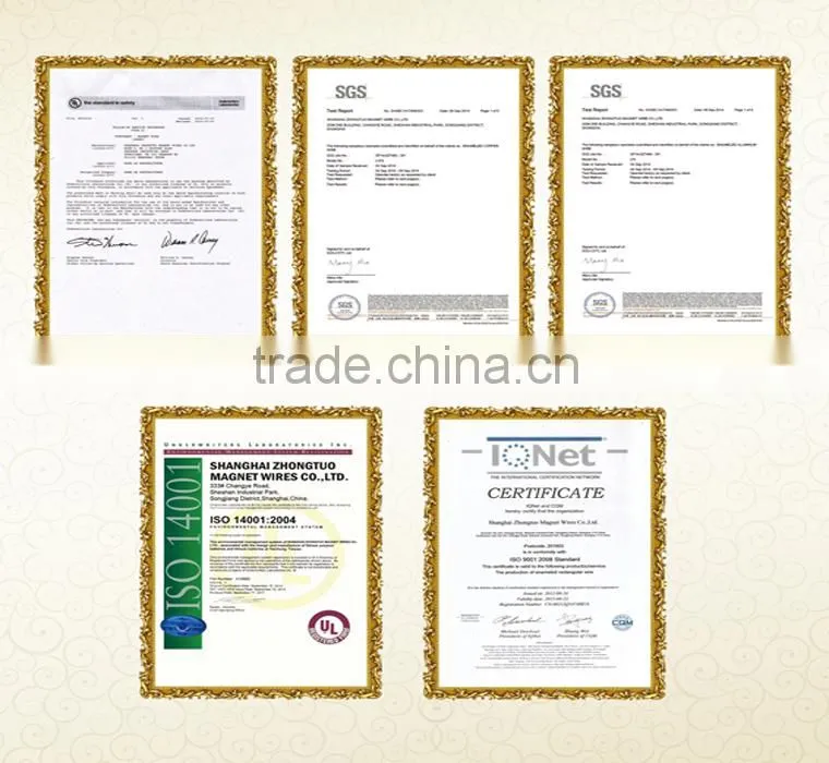 Best price polyimide film wrapped magnet wire ,Enamelled copper or aluminum round wire