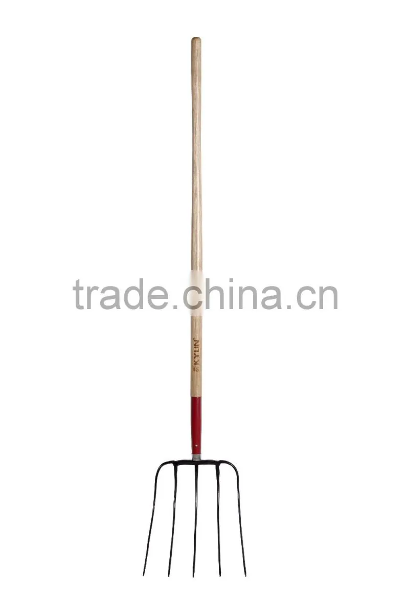 LONG HANDLE GARDEN TOOLS 5T FORGED MANURE FORK