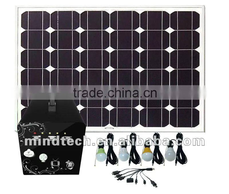 60W solar powered system for DC TV,FAN,LIGHT