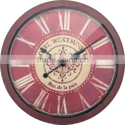 Big Size Decorative Wall Clock Wholesale Antique Iron Clock For Sale