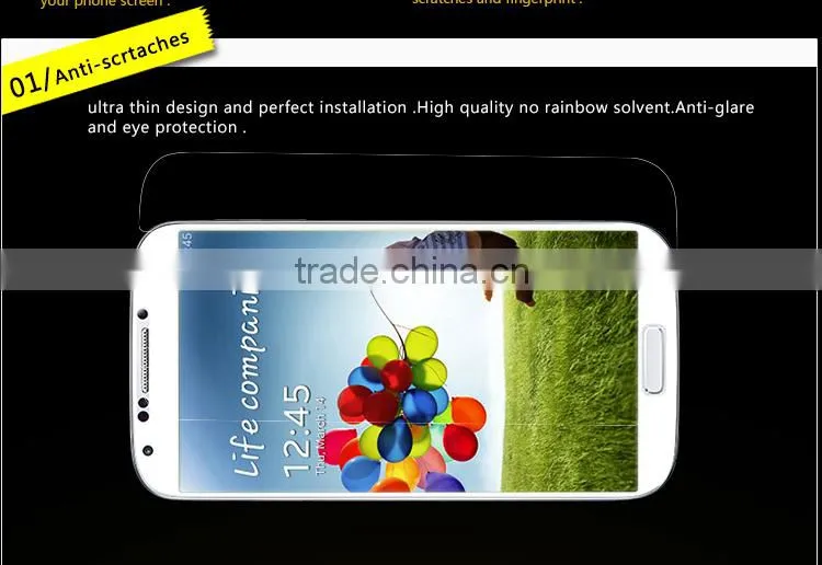 Mobile phone screen protector plastic for Sony xperia Z1 screen protector