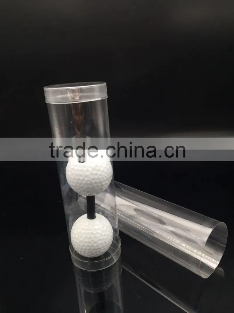 disposable plastic tennis ball tube , plastic golf ball cylinder packaging, quality round box
