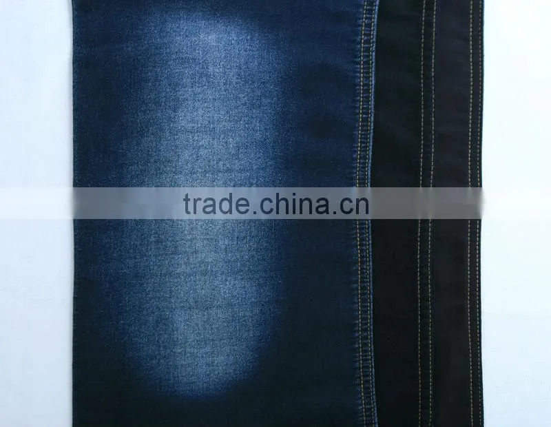 Denim Cloth Fabric Cotton Polyester Spandex Indigo+Grey 5.9 oz
