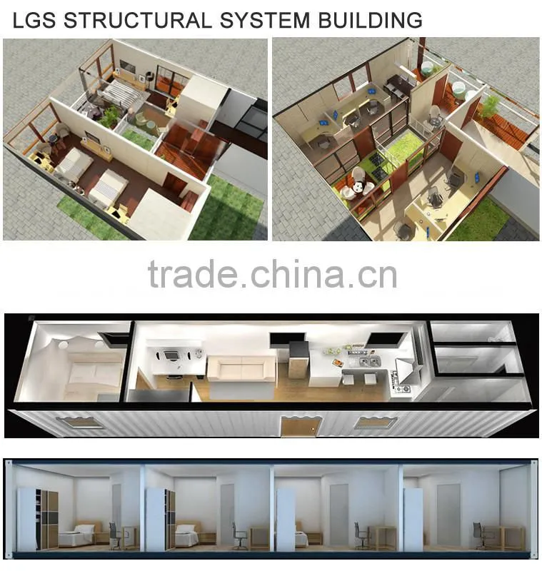 modular kitchen with prefabricated house modular