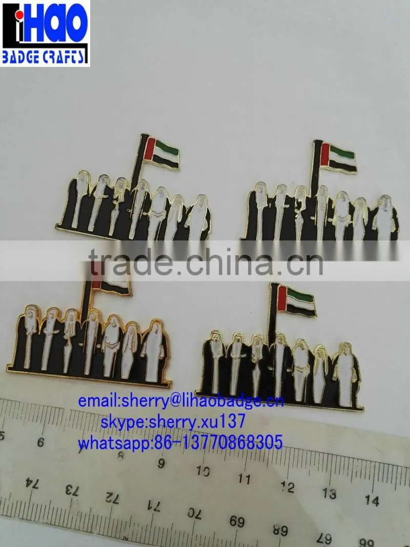UAE National Day gifts uae flag lapel pin badge,UAE badge with magnet
