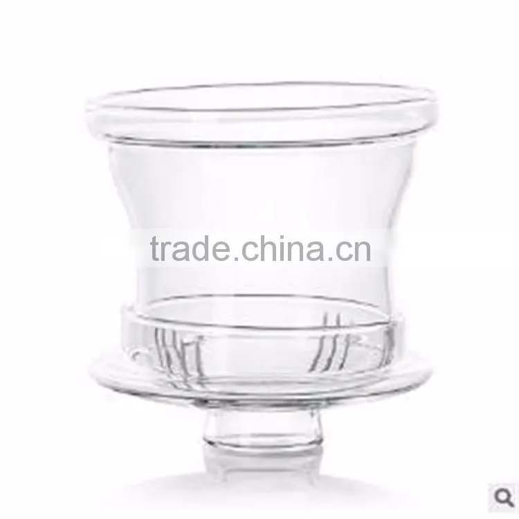 Heat resistant new design 360ml borosilicate glass tea cup/pot for office with creative handle.in stock.