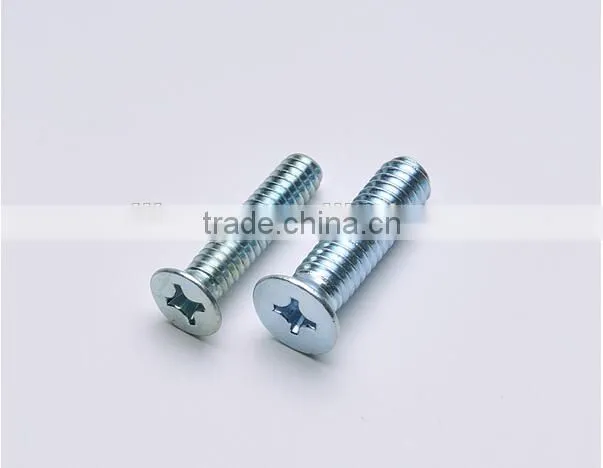 Stainless steel countersunk head screws
