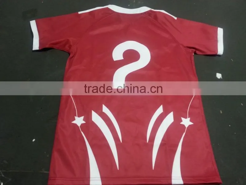 high quality rugby uniforms,100% polyester rugby wear
