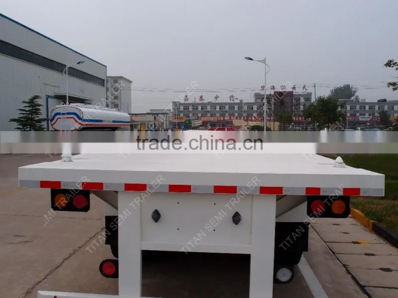 extendable trailer , tri-axle 45ft 40ft flatbed extendable semi trailer