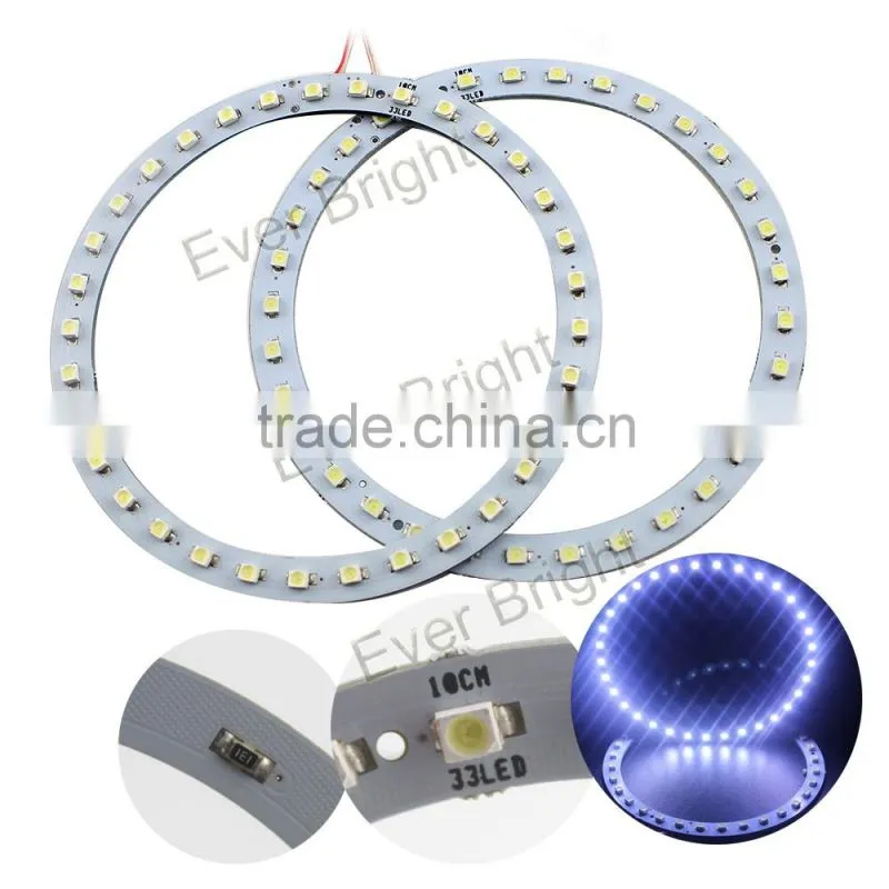 White 2pcs/set angel eye led 100mm 1210 33smd angel eyes lighting