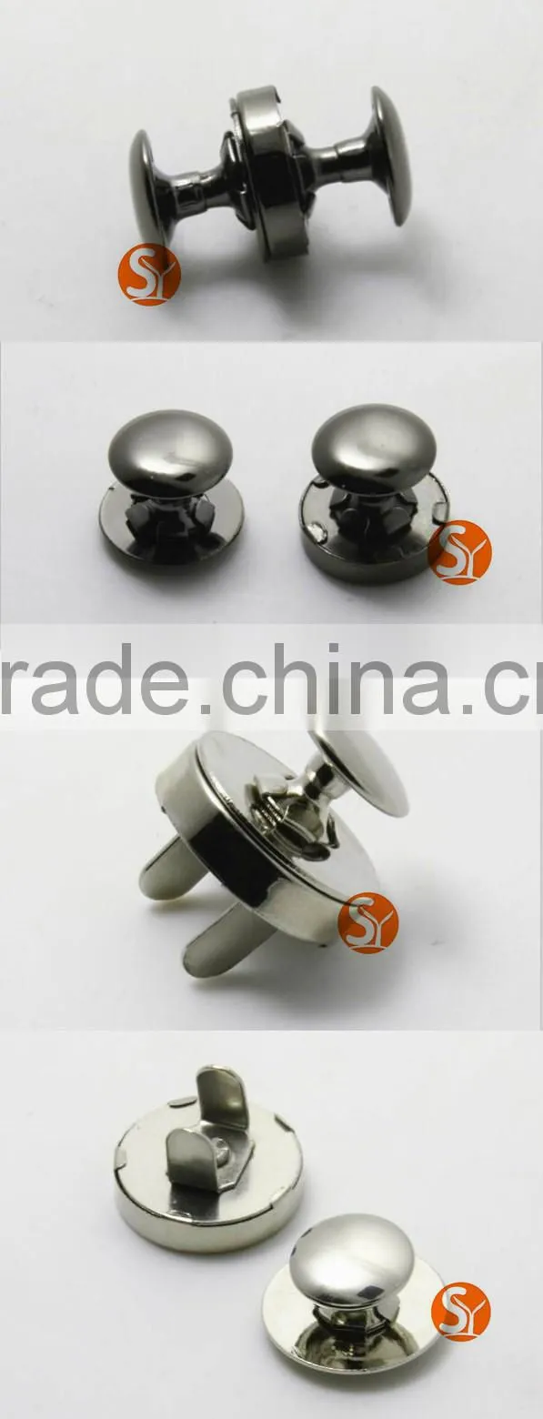 Factory Outlets cheap customized nickel round rivet magnetic button