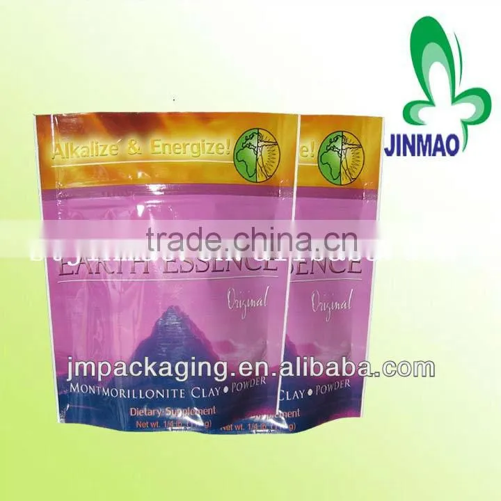 Laminated zipper bag with square bottom