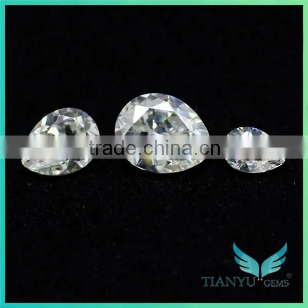 Lowest price Manufacturer Lab created moissanite diamond EFcolor pear diamond