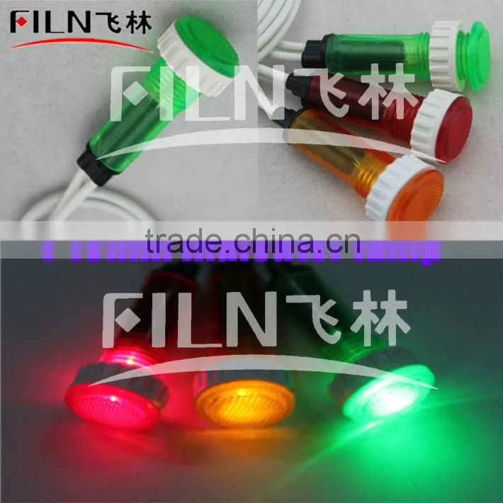 10mm diameter 120v conduziu indicador 220 volt led indicator light red yellow green pilot light on hot water heater