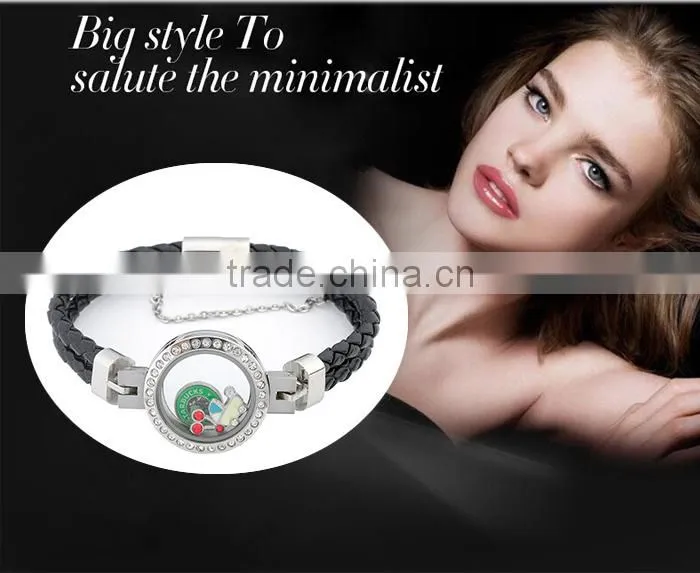 Hot New Products For 2016 Best Selling Products Popular At High Quality Leather Bracelet Lockets Wholesale