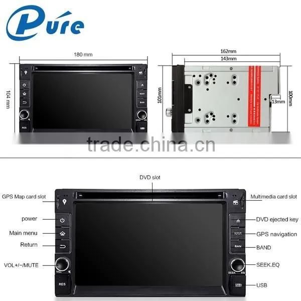 Automatic DVD Player Capacitive Touch Screen DVD Player 6.2 Inch DVD Bluetooth Player