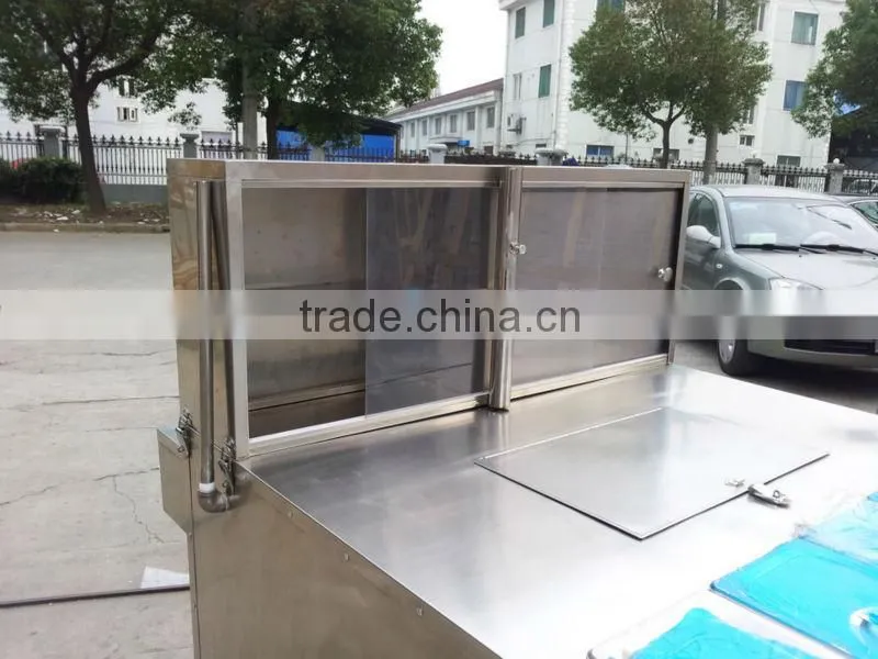Gas Steamer Equipped Hot Dog Cart With CE Certificates