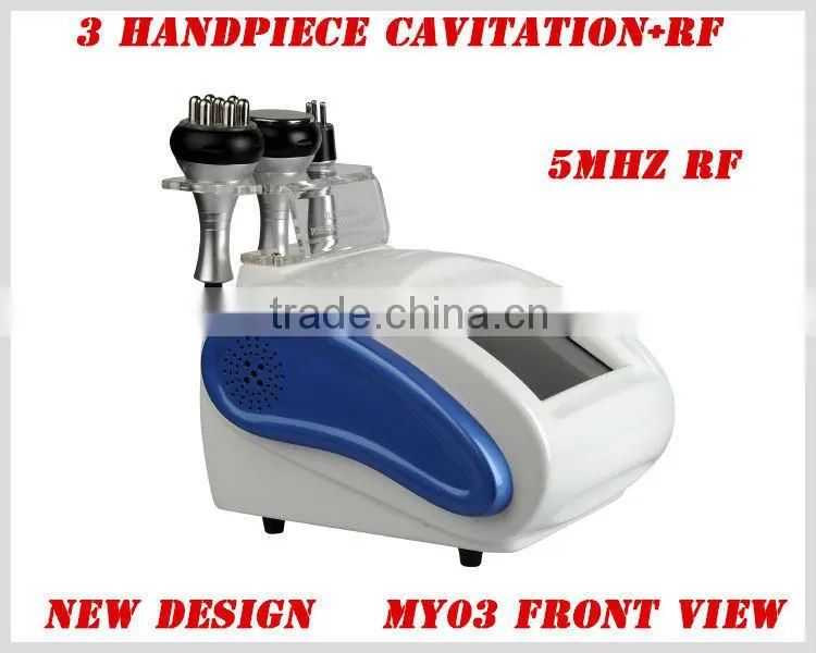 New design 3in1 5mhz rf cheap ultrasound cavitation rf machine facial