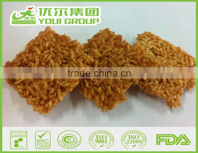 Suzhou Youi New products Rice Crust , Crispy yummy rice crust with seaweed chips, janpanese style rice crackers, rice snack
