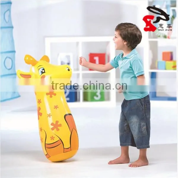 Kids Children 3D inflatable bop bag,inflatable tumbler