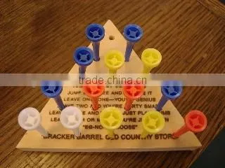 Triangle Peg Board Game