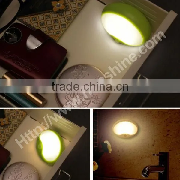 2014 cute raccoon decorative motion sensor led night light for children