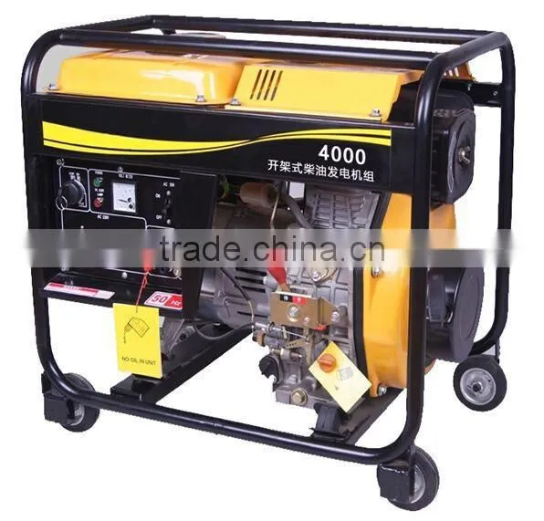 High quality 3kw Open frame diesel generator