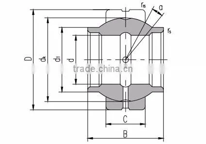 GEG...ES GEEW...ES Metric Size Radial Spherical Plain bearing with Extended Inner Ring