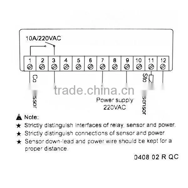 Digital Mini Microcomputer Temperature Controller -40~120 degree C Range + 2M Wire Length + NTC Sensor Type