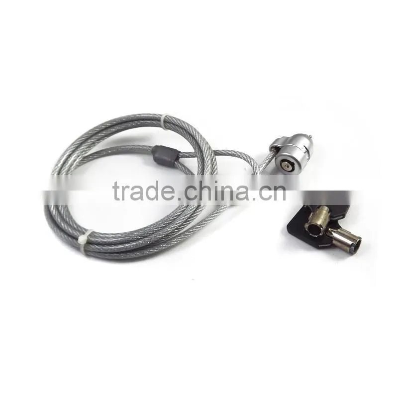 High quality laptop password lock chain cable with two keys, laptop locking cable,