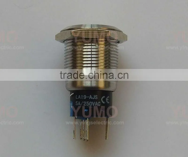 LA19-AJS LED illuminated switch,push button