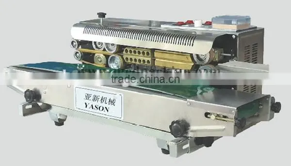 FR900 Horizontal Plastic Film Sealing Machine+Date Printing+Seal Belt