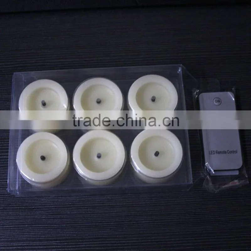 Battery-powered Flameless LED Tealight Candles - White Bright Battery Operated Candles-Timer and Remote -Real Wax Mini Votive
