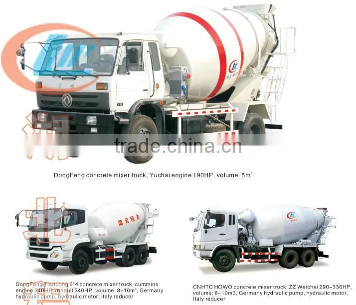 180HP FONTON FORLAND 4*2 Truck Mounted Cement Mixer 6CBM