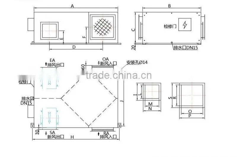 air exchanger with air to air conditioning air recovery systems